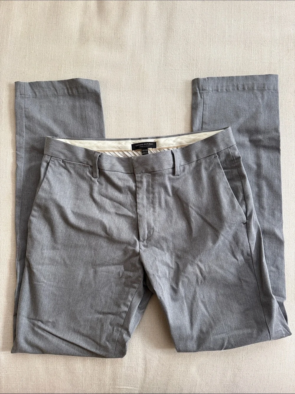 Banana Republic Light Gray Men's Dress Pants